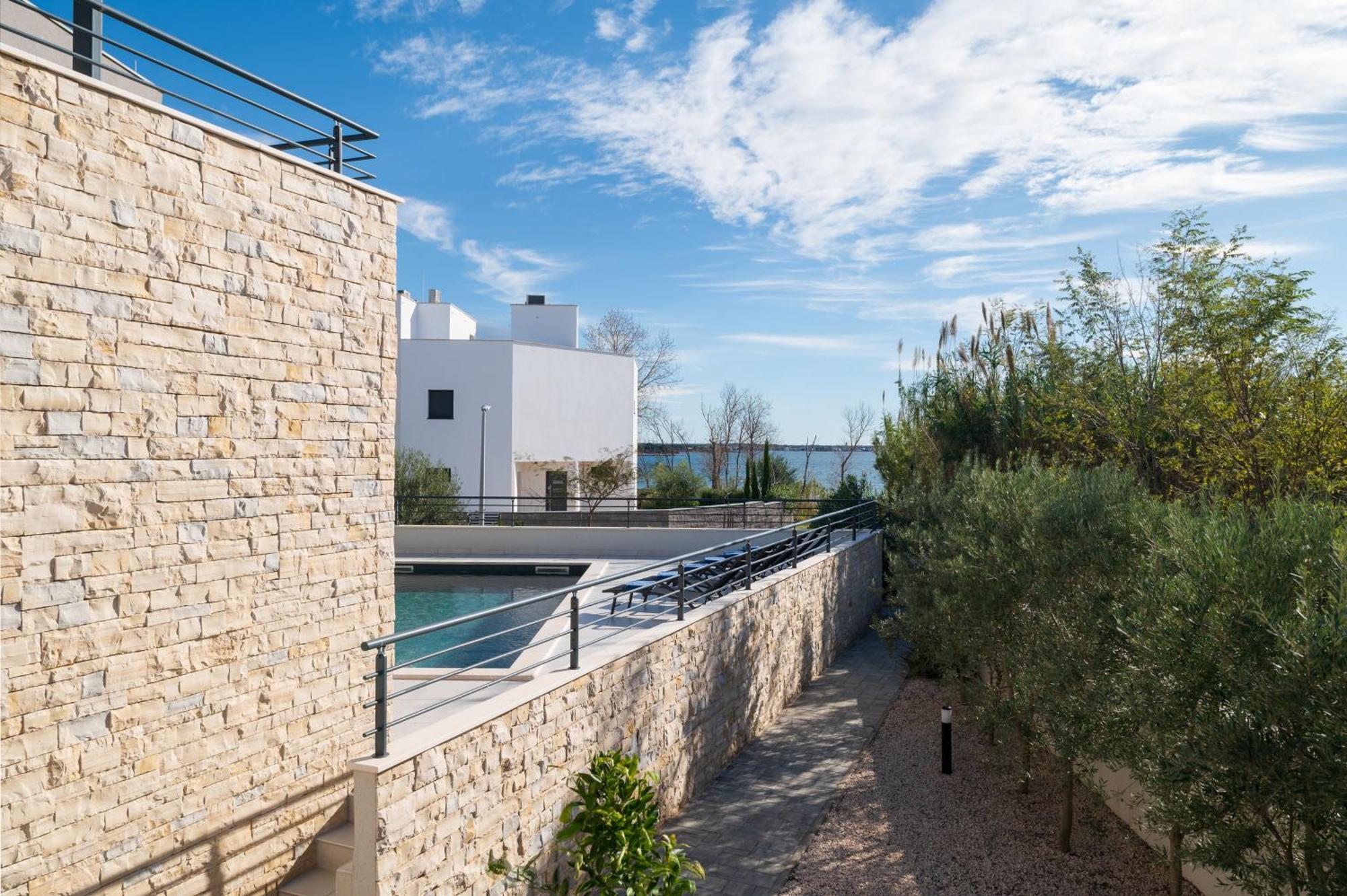 Villa Roca With Heated Pool And Sauna Privlaka  Exterior foto